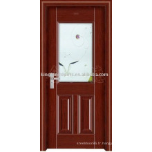 Porte intérieure bois acier (JKD-X05) pour la chambre à coucher et salle de bains de Chine Top 10 marque porte